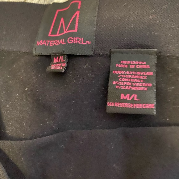 Women’s Material Girl black stretch pull on pants. Size M/L. - Picture 2 of 5